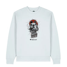 Load image into Gallery viewer, Bulldog Scribble - Ice Blue Sweatshirt