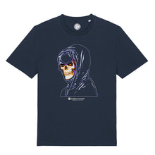 Load image into Gallery viewer, Terrace Skull - Navy T-shirt