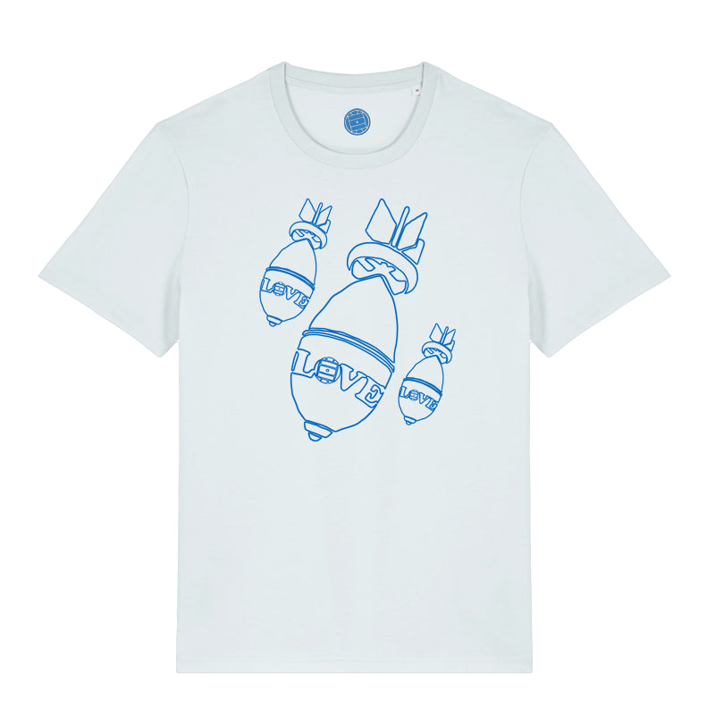 Original Casuals 'Love Bomb' Ice-Blue T-shirt