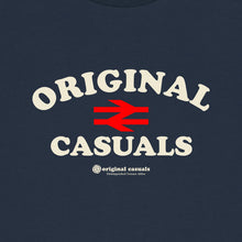 Load image into Gallery viewer, Original Rail Text - Navy T-shirt
