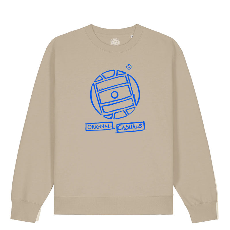 Original Casuals 'Graffiti Football' Desert Dust Sweatshirt