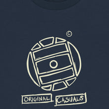 Load image into Gallery viewer, Original Casuals &#39;Graffiti Football&#39; Navy T-Shirt
