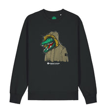Load image into Gallery viewer, Original Casuals &#39;Casual Croc&#39; Black Sweatshirt
