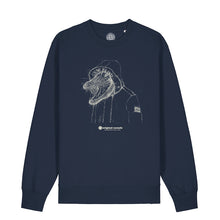 Load image into Gallery viewer, Croc Scribble - Navy Sweatshirt
