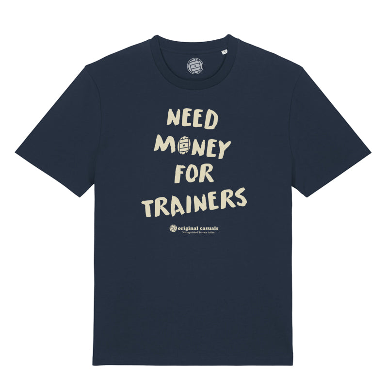 Original Casuals 'Need Money For Trainers' Navy T-shirt