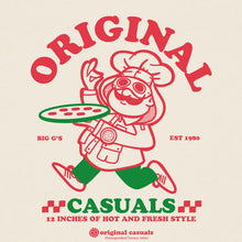 Load image into Gallery viewer, Original Casuals &#39;Pizza Guy&#39; Raw T-shirt
